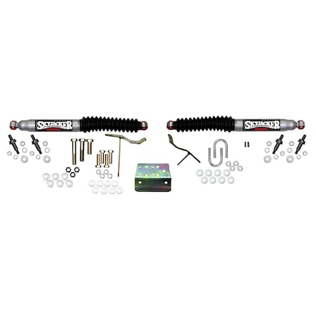 Skyjacker DUAL STABILIZER KIT, SILVER W/ BLACK BOOTS 9213